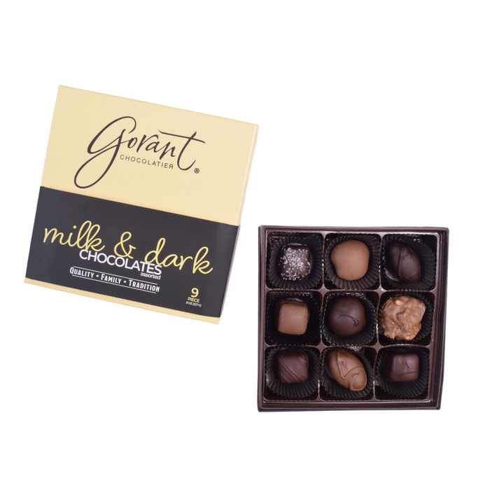 Milk & Dark Chocolate Assortment - 9 Piece