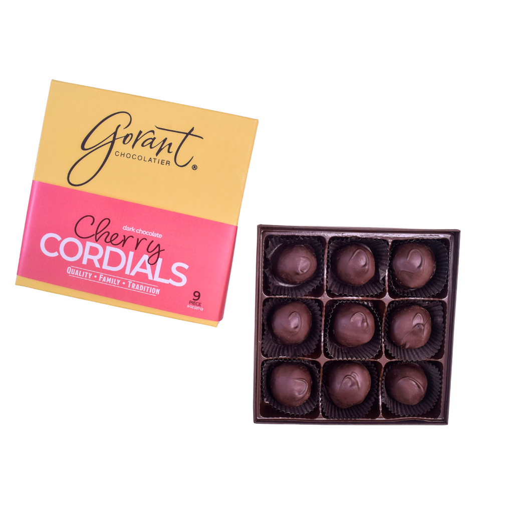 Dark Chocolate Cherry Cordials - 9 Piece – Gorant Chocolatier Dark Chocolate Cherry Cordials - 9 Piece – Gorant Chocolatier