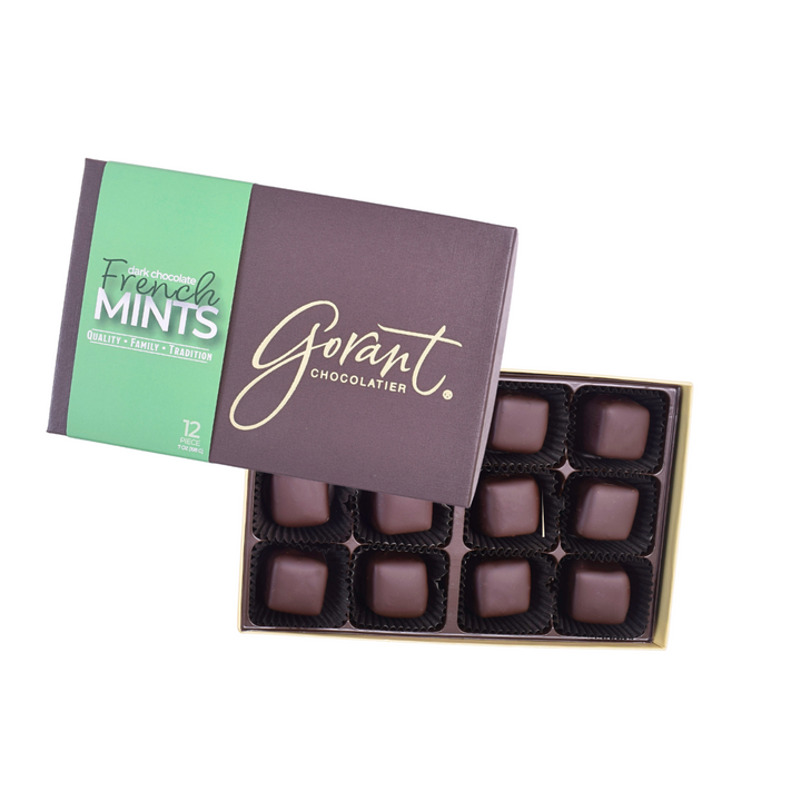 Dark Chocolate French Mints- 12 Piece