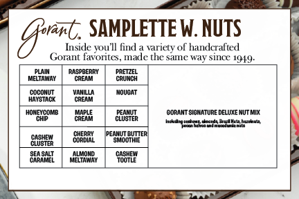 Milk Samplette & Deluxe Nuts